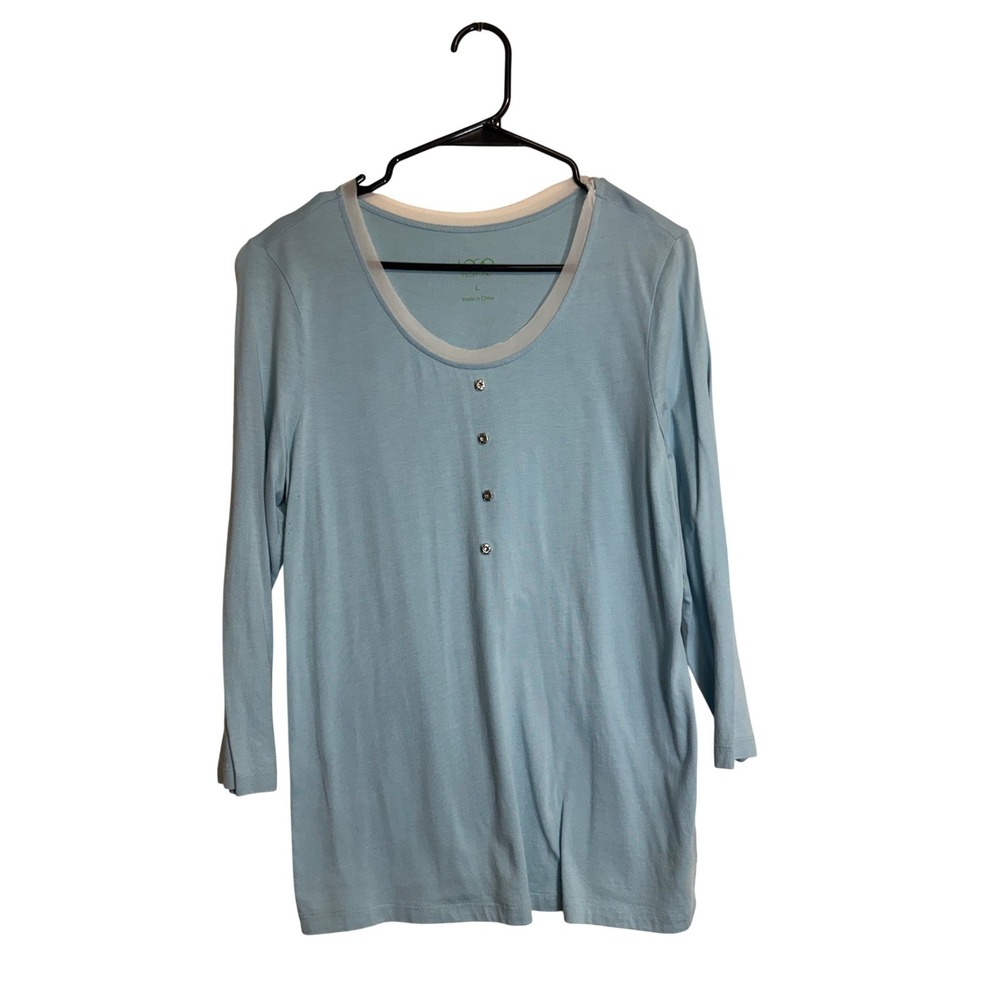 LOGO instant Chio women's blue long sleeve shirt‎ size Large